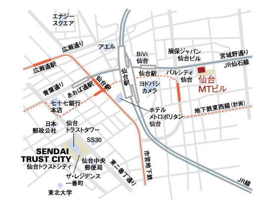 仙台MTビル地図